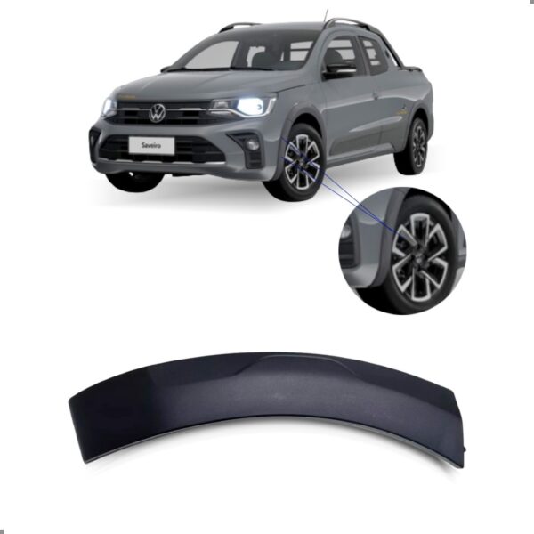 Moldura Alargador Parachoque Para Saveiro G8 2023 2024 2025 Lado Esquerdo