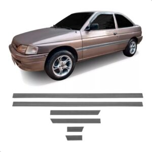 Friso Escort Gl 1993 A 1996 Cinza 2 Portas 6 Peças