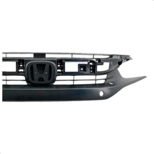 Grade Radiador Honda Civic 2017 2018 Sem Furo Sensor - Preto - Fosco