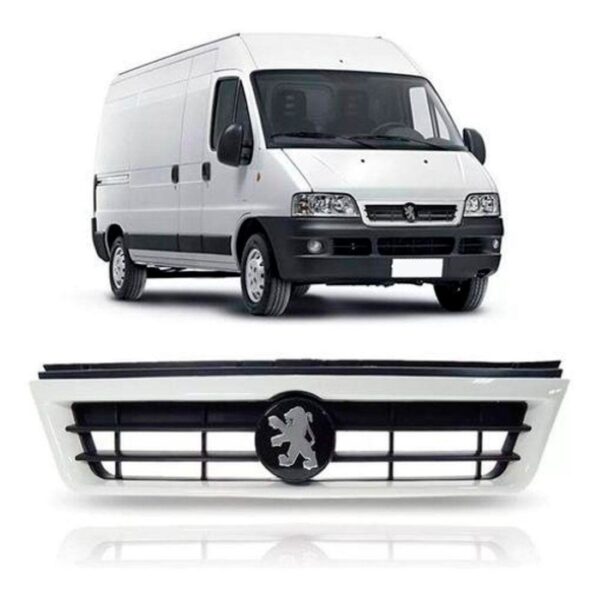 Grade Frontal Para Jumper 2004 A 2012 Moldura Branco Preto Fosco