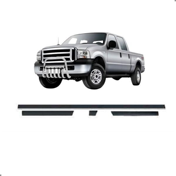 Friso Lateral Para F-250 Cabine Dupla 1999 A 2010 10 Peças Friso Lateral