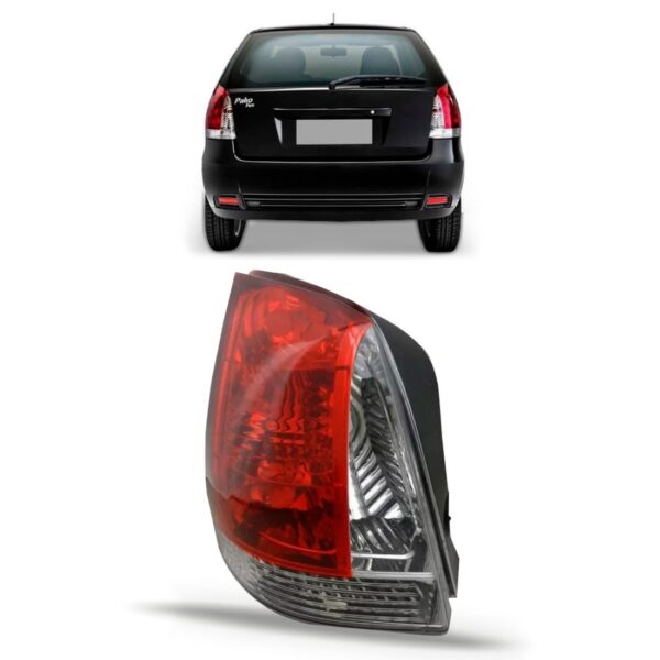 Lanterna Palio G3 04 A 08 2009 2010 2011 2012 2013 Fume Le Esquerdo Vermelho
