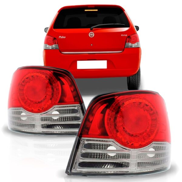 Lanterna Traseira Fiat Palio G4 Fumê 2008 2009 2010 Esquerdo Vermelho