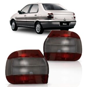 Lanterna Traseira Siena 1997 1998 1999 2000 Fume 1ª Linha Esquerdo/motorista