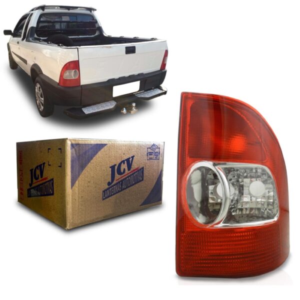 Lanterna Traseira Strada Fire 2001 A 2006 Bicolor Ld Direito Vermelho