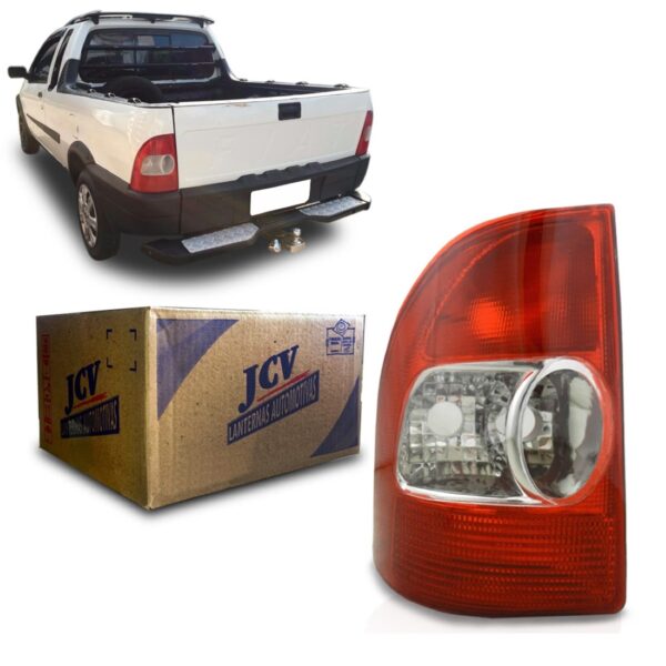 Lanterna Traseira Strada Fire 2001 A 2006 Bicolor Le Jcv Esquerdo Vermelho