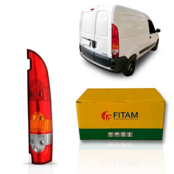 Lanterna Kangoo 2009 10 11 12 13 2014 Furgão-02 Portas Fitam Lado Direito
