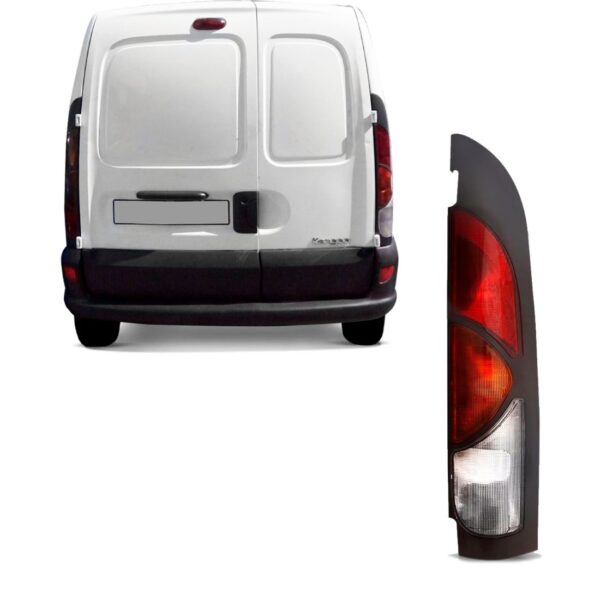 Lanterna Para  Kangoo 1999 A 2005 Carcaca Preta Le Direito/passageiro Cristal