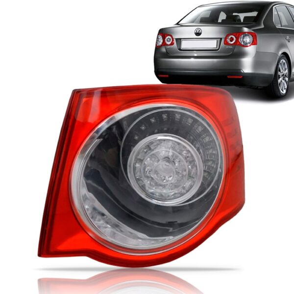 Lanterna Traseira Jetta 2007 A 2010 Bicolor Canto Ld Direito