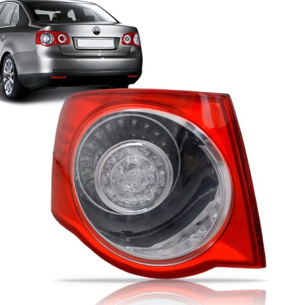 Lanterna Traseira Jetta 2007 2008 2009 2010 Esquerdo/motorista Bicolor