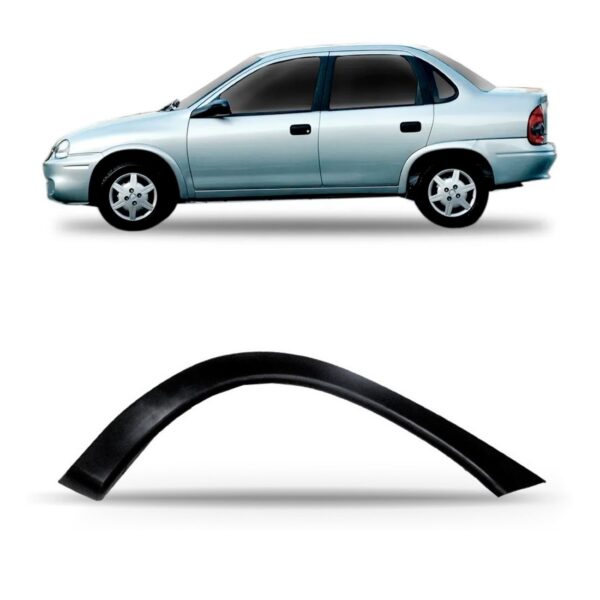 Moldura Paralama Corsa Sedan Classic 1996 A 2010 Traseiro Lado Esquerdo