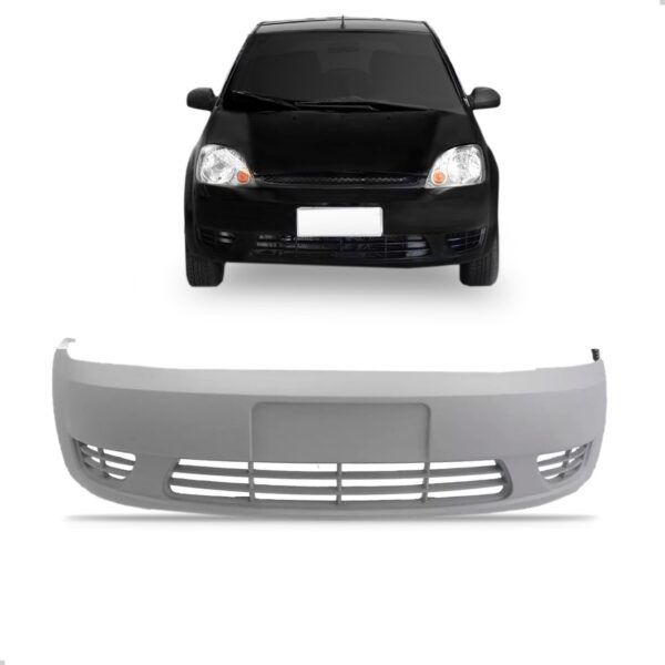 Parachoque Fiesta 2003/07 Sem Furo Milha Dianteiro 1a Linha