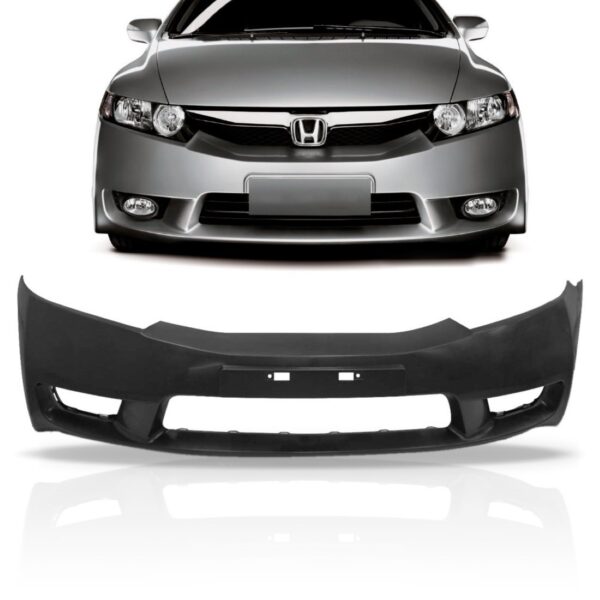Parachoque Dianteiro Honda New Civic 2009 2010 2011 Preto