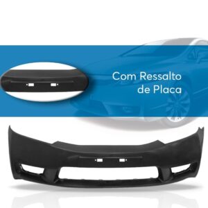 Parachoque Dianteiro Honda New Civic 2009 2010 2011 Preto