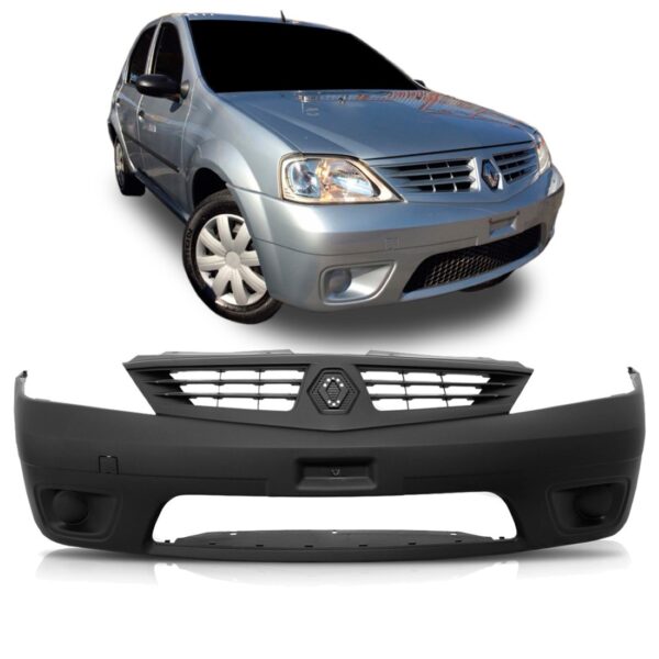 Envolvente Dianteiro Logan 2007 A 2010 S/furo Milha Novo Preto