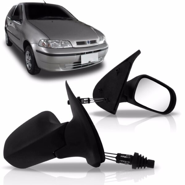 Retrovisor Palio Fire 2001 2002 2003 2004 2p Controle Manual Lado Direito