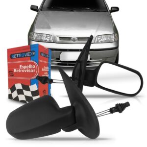 Retrovisor Palio Fire 2001 02 03 2004 - 4p Controle Manual Lado Direito
