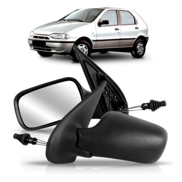 Retrovisor Palio Siena 1996 A 1999 4 Portas Manual Lado Esquerdo