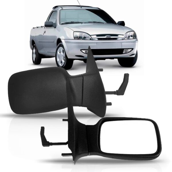 Retrovisor Courier 97 A 2004 05 2006 2007 2008 2009 Manual- Lado Esquerdo
