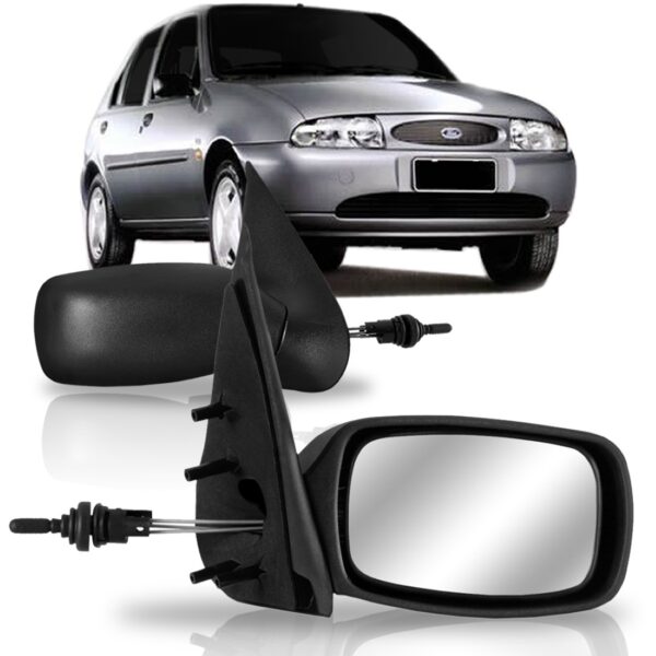 Retrovisor Fiesta 1996 1997 1998 1999 2000 2001 Manual Lado Esquerdo