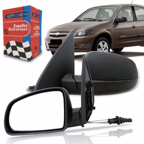 Retrovisor Celta 1999 2000 2001 2002 2003 2004 Manual- Lado Esquerdo