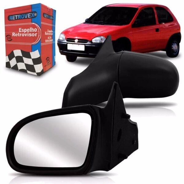 Retrovisor Fixo Para Corsa 1995 A 2002 Hatch Sedan Classic  Lado Esquerdo