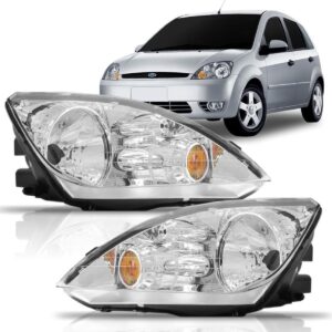 Farol Fiesta Amazon 2003 2004 2005 2006  Le Esquerdo/motorista