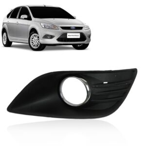 Tela Frontal Milha Focus 09 10 Hatch Sedan Farol Aro Cromado Lado Direito