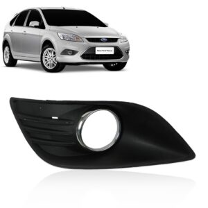 Tela Frontal Milha Focus 09 10 Hatch Sedan Farol Aro Cromado Lado Esquerdo