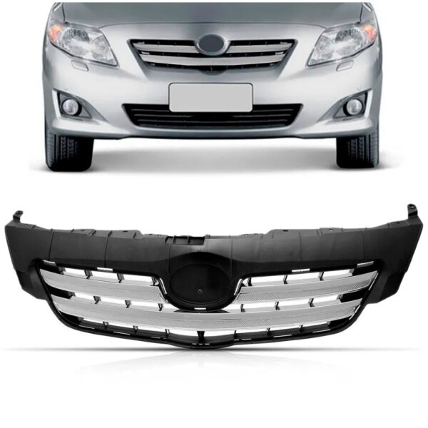 Tela Frontal Radiador Corolla Friso Cromado Seg 2009 A 2011