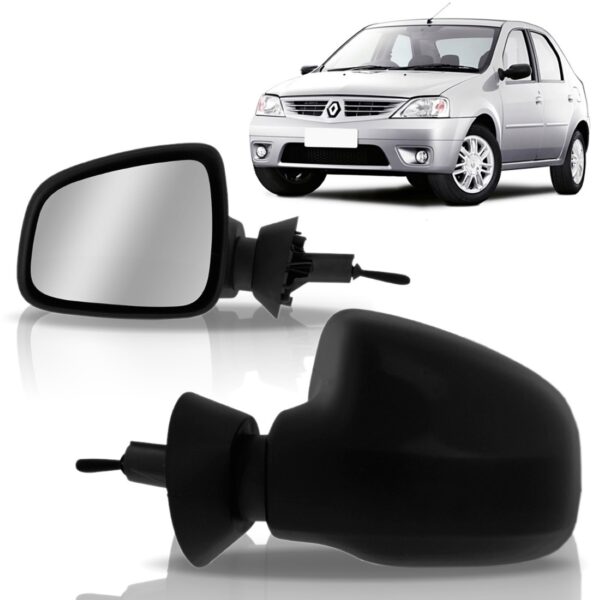 Retrovisor Para Sandero/logan  2009 A 2013 Lado Esquerdo