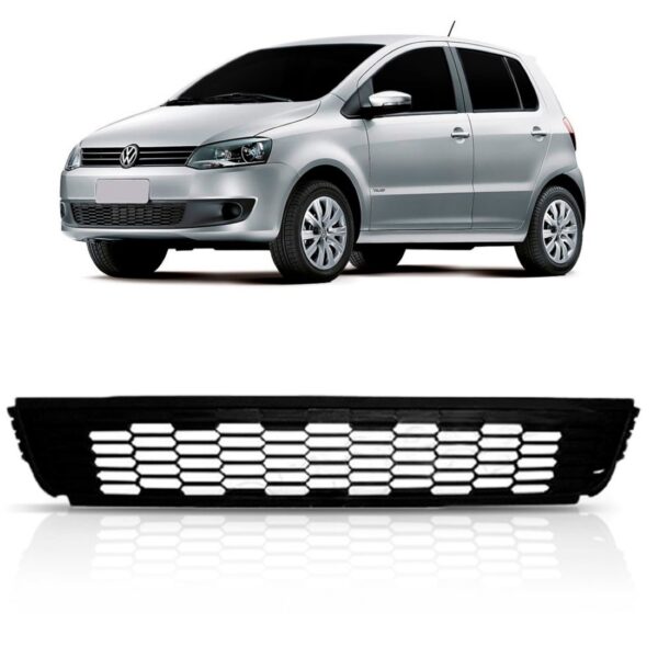 Grade Inferior Central Parachoque Fox 2010 2011 1a Linha Preto