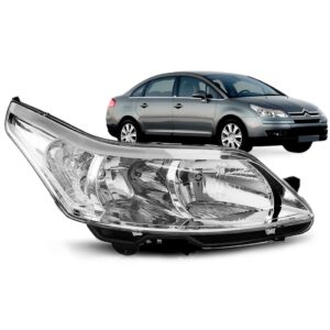 Farol C4 Pallas 2007 A 2013 Cromado Com Milha - Le Direito/passageiro