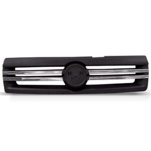 Grade Para  Uno/fiorino 2009 A 2011 Cinza C/friso Cromado Preto