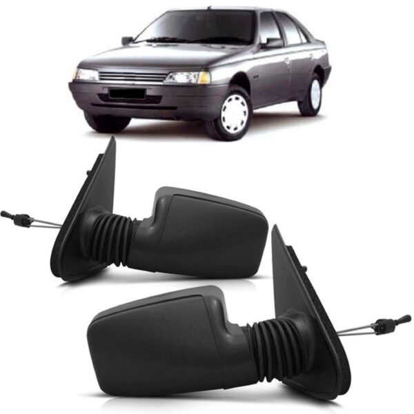 Retrovisor Peugeot 405 1994 A 1996 Controle Manual Lado Direito