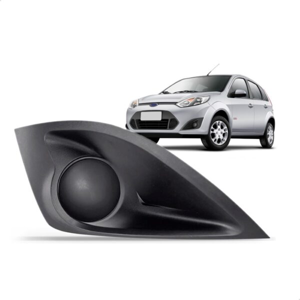 Moldura Do Parachoque Sem Farol Milha Fiesta 2011 2012 2013 Lado Direito