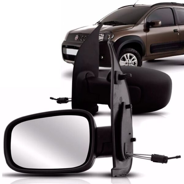 Retrovisor Novo Uno 2010 11 2012 Way Vivace 04p  Retrovex