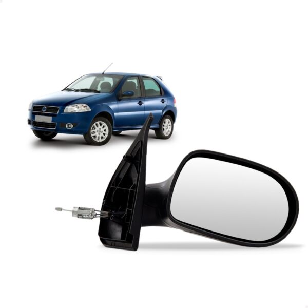Retrovisor Palio 4 Portas 2008 2009 2010 2011 Com Controle Lado Direito