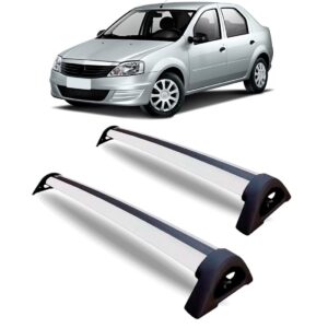 Rack Teto Logan 2009 2010 2011 2012 2013 Aluminio Prata Prata