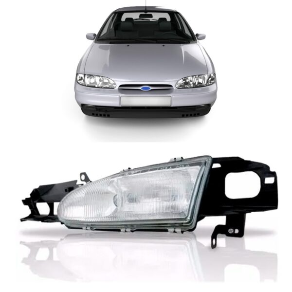 FAROL MONDEO 1993 A 1996 MANUAL MASCARA CROMADA LE