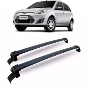 Rack Teto Fiesta Hatch Sedan 03 A 09 2010 2011 2012 13 Preto Preto