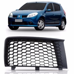 Grade Parachoque Renault Sandero Ano 2008 2009 2010 Esquerdo Preto