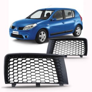 Grade Parachoque Renault Sandero Ano 2008 2009 2010 Esquerdo Preto