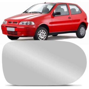 Espelho Do Retrovisor Palio/uno Fire 2001 A 2003 C/ Base Le Direito