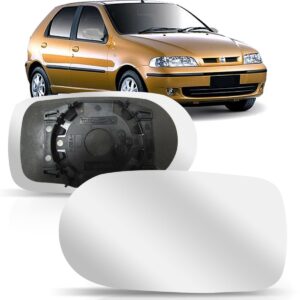 Espelho Do Retrovisor Palio/uno Fire 2001 A 2003 C/ Base Le Direito