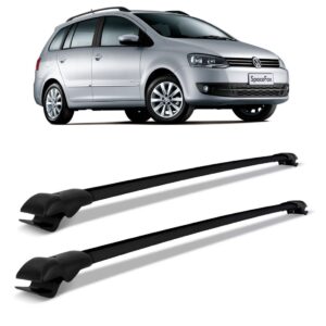 Travessa Teto Spacefox Larga Em Aluminio Preto Larga Preta