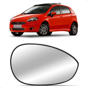 Lente Retrovisor Para Fiat Punto E Línea 2007 A 2017 C/ Base Lado Direito
