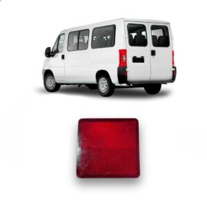 Lanterna Refletiva Do Parachoque  Fiat Ducato Boxer Vermelho Ambos Lados