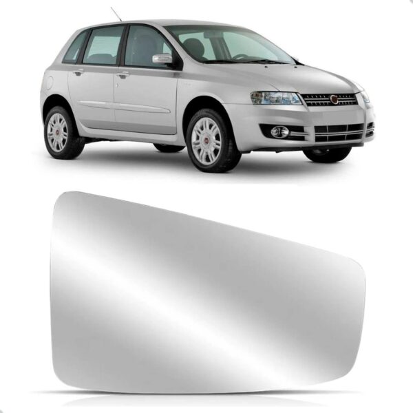 Lente Retrovisor Stilo 03 04 05 06 07 08 09 10 11 Com Base Lado Direito