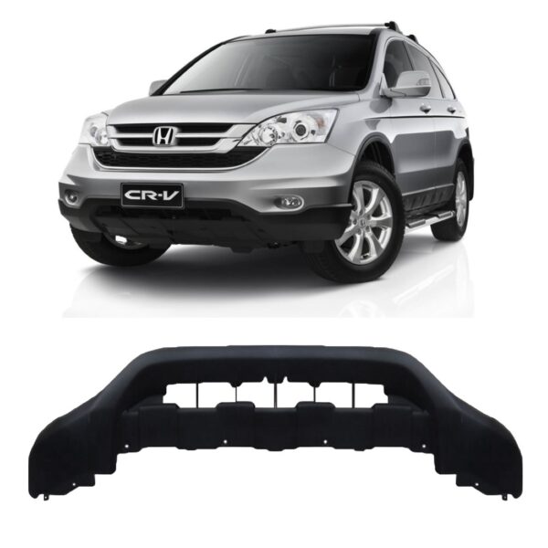 Spoiler Inferior Parachoque Dianteiro Crv 2010 2011 Preto